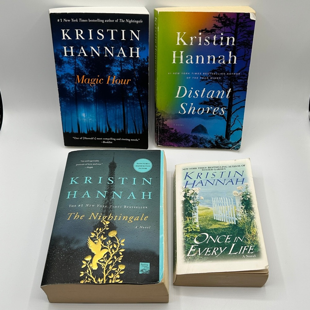 Kristin Hannah 4 Book Lot Paperback Historical Fiction Romance Drama Beach Reads
